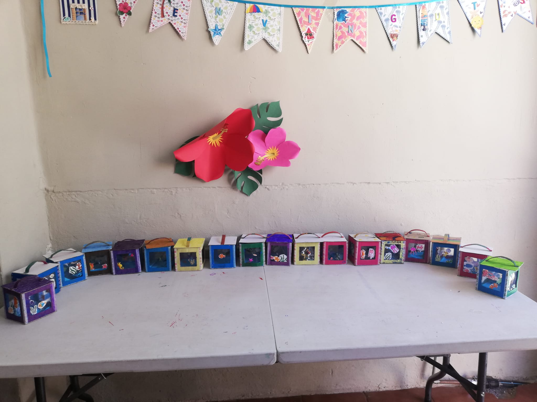 Cajas decorativas para evento infantil